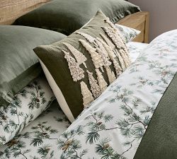 Grove Patterned Lumbar Pillow Cover