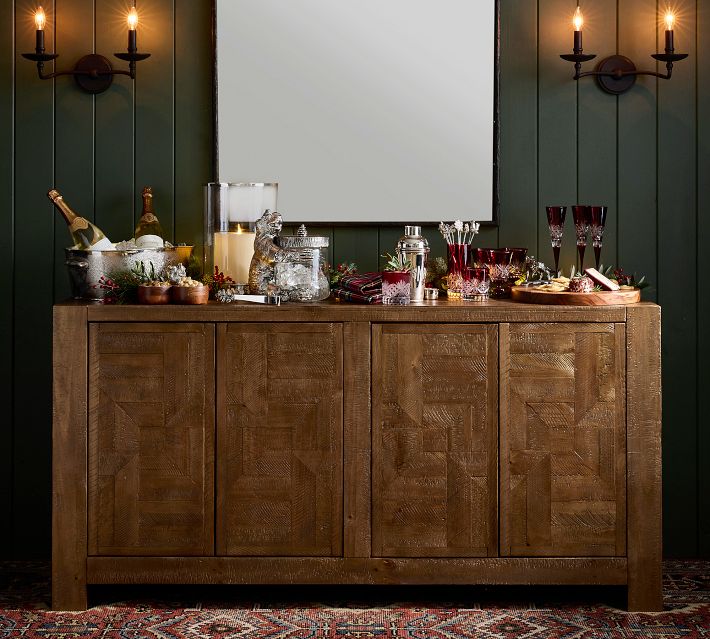 Rustic Reclaimed Wood Storage Cabinet | Pottery Barn