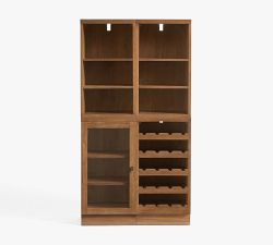 Reed Modular Bar Shelf with Cabinet &amp; Wine Storage (36")