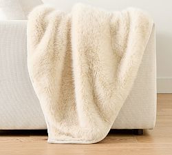 Sparkle Faux Fur Throw