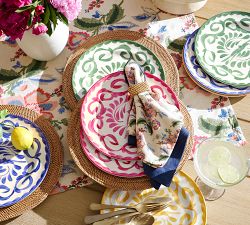 Puebla Outdoor Melamine Dinner Plates