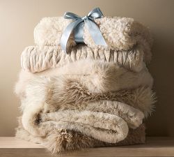 Sparkle Faux Fur Throw