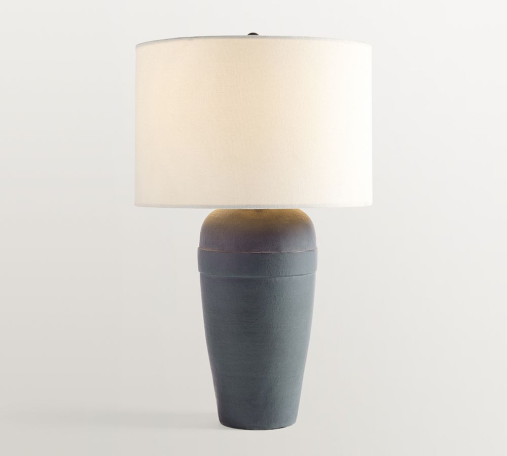 Faris Ceramic Table Lamp (16"-23") - Indigo, Tall