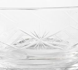 Antique Cut Glass Punch Bowl