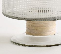 Marin Etched Glass Hurricane Candle Holder