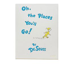 Oh The Places You'll Go by Dr. Seuss Leather-Bound Book