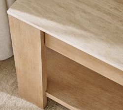 Travertine Console Table (54")