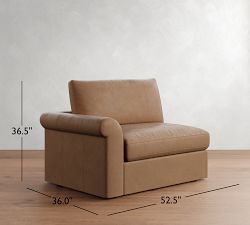 Build Your Own Westwood Roll Arm Leather Sectional