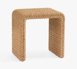 Capitola Rectangular Woven Side Table (22")