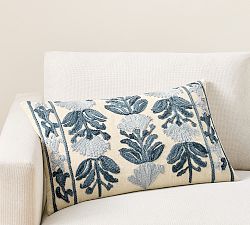 Francesca Embroidered Lumbar Pillow