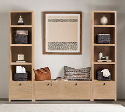 Modern Farmhouse 3-Piece Entryway Set with Storage Bench