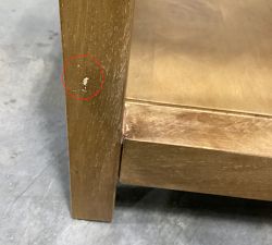 Open Box: Nicasio Rectangular Side Table (22") - Antique Umber