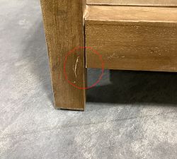 Open Box: Nicasio Rectangular Side Table (22") - Antique Umber