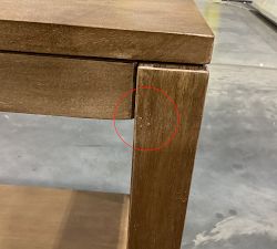 Open Box: Nicasio Rectangular Side Table (22") - Antique Umber