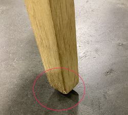 Open Box: Layton Upholstered Side Dining Chair - Performance Heathered Basketweave Alabaster White with Seadrift Legs