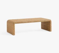 Capitola Rectangular Woven Coffee Table (58")