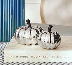 Brandon Maxwell Silver Pumpkins - Set of 2