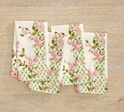 Monique Lhuillier Garden Trellis Napkins - Set of 4