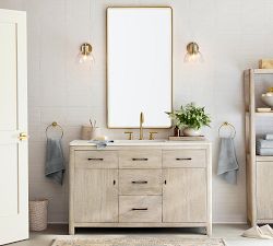 Vintage Rounded Tall Rectangular Mirror