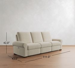 Turner Roll Arm Power Reclining Sofa (79"&ndash;110")