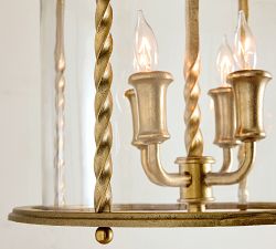 Valley Lantern Metal Round Outdoor Pendant (16")