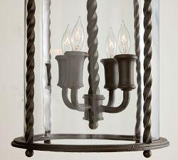 Valley Lantern Metal Cylinder Outdoor Pendant (13")