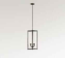 Valley Lantern Metal Cylinder Outdoor Pendant (13")