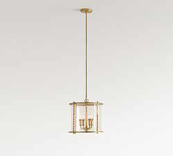 Valley Lantern Metal Round Outdoor Pendant (16")