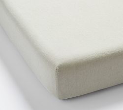 Open Box: Belgian Flax Linen Fitted Sheet, King - Bamboo