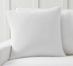 Open Box: Belgian Linen Pillow Cover (24") - White