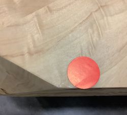 Open Box: Elaina Geometric Coffee Table (45.5") - Light Burl