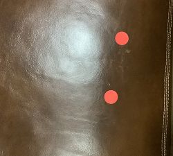 Open Box: James Roll Arm Leather Tall Manual Recliner (41.5") - Legacy Chocolate, Dark Walnut