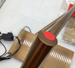 Open Box: Lawrence Metal Task Floor Lamp (47") - Vintage Brass