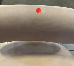 Open Box: Lowen Leather Stool, Counter Height 26" - Nubuck Sand, Bronze