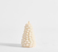 Open Box: Premium Flickering Flameless Tree Candle, Small 6"H - True White
