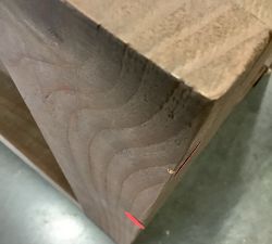 Open Box: Rockport Reclaimed Wood Side Table (24") - Cocoa Brown