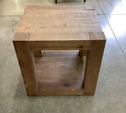 Open Box: Rockport Reclaimed Wood Side Table (24") - Cocoa Brown