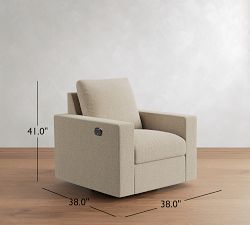 Westwood Square Arm Swivel Glider Recliner