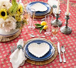 Eyelet Border Cotton Napkins - Set of 4