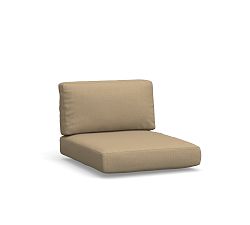 Open Box: Huntington Slope-Arm Outdoor Armless Chair Cushion Cover - High Performance Slub Weave, Sand