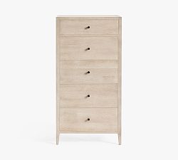 Open Box: Rylee 5-Drawer Tall Dresser (27") - White Wash
