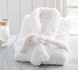 Open Box: Teddy Bear Robe, Small - Ivory