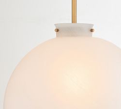 Anderson Opaline Globe Pendant (12"-15")