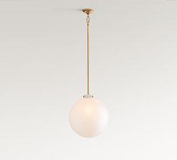 Anderson Opaline Globe Pendant (12"-15")