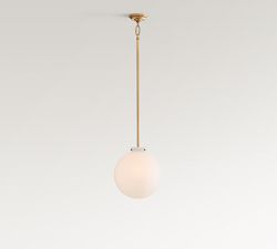 Anderson Opaline Globe Pendant (12"-15")