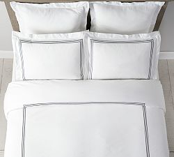 Open Box: Grand Organic Percale Duvet, Full/Queen - Midnight