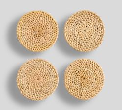 Tava Shell Handwoven Coasters - Set of 4