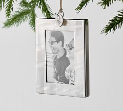 2024 Plaid Dated Enamel Frame Ornament