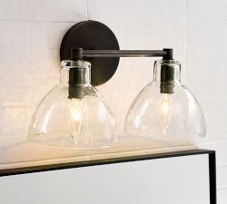 Bridget Recycled Glass Double Sconce (14")