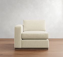 Build Your Own Carmel Slim Arm Wood Base Sectional